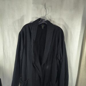 Polo Ralph Lauren Men's Lightwieght Black And White Plaid Robe Size S/M